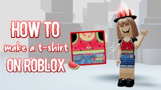How to create a t-shirt on Roblox! (Done on iPad) 🍰☁️
