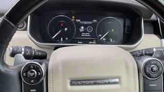 How to Regenerate DPF Diesel Particulate Filter on Land Rover Range Rover Vogue 2014 onwards