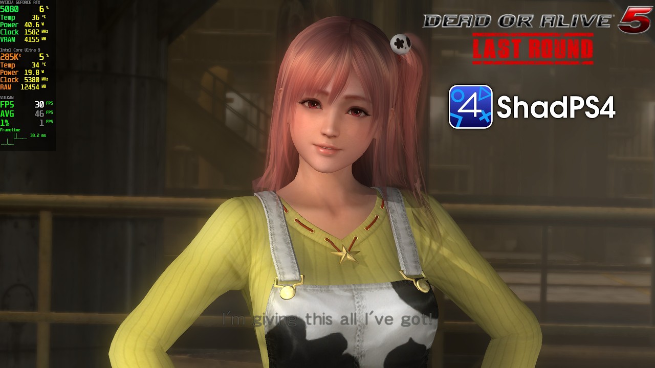 Dead or Alive 5 Last Round Gameplay | ShadPS4 0.14.1 WIP PS4 Emulator PC