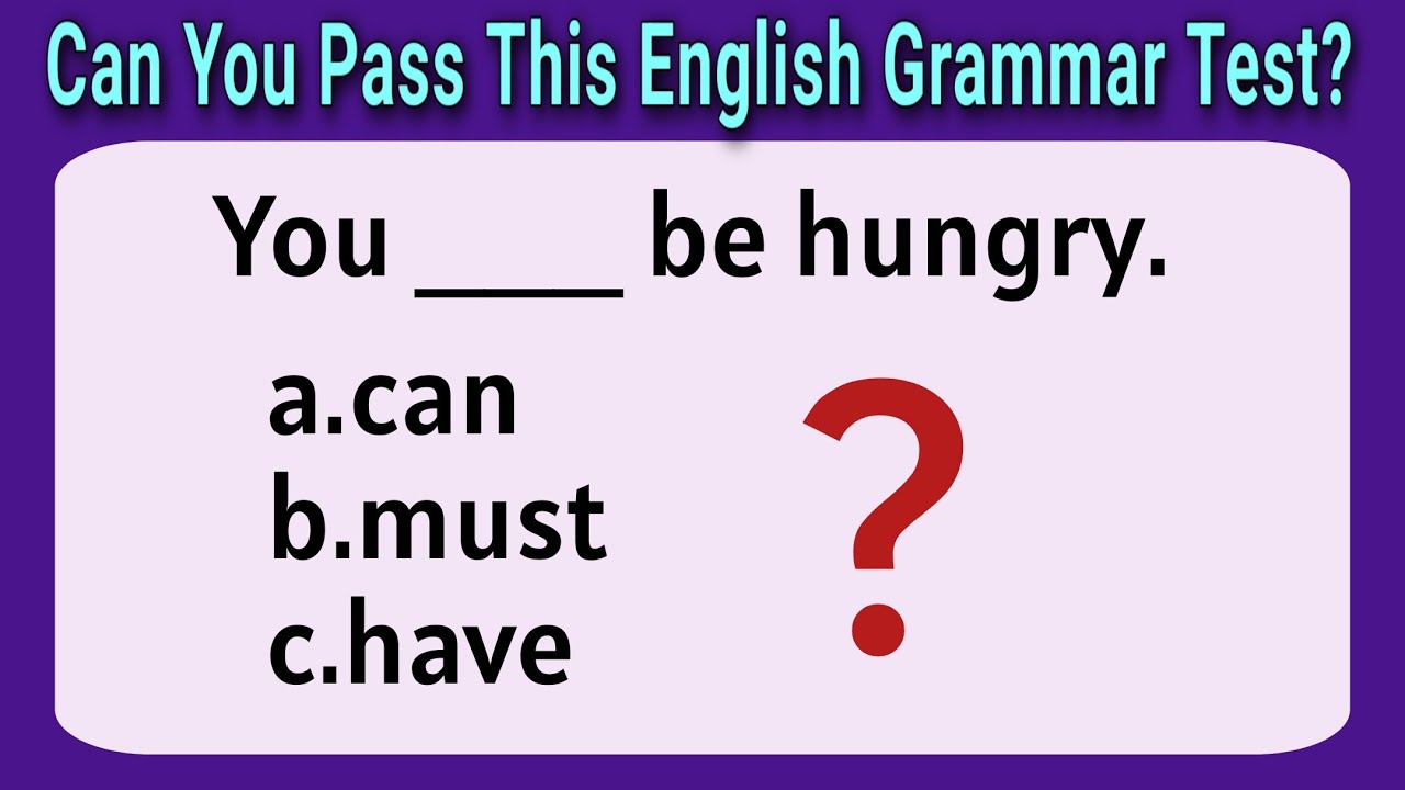 English Mixed Grammar Test | English Grammar Quiz • Grammar questions with answers