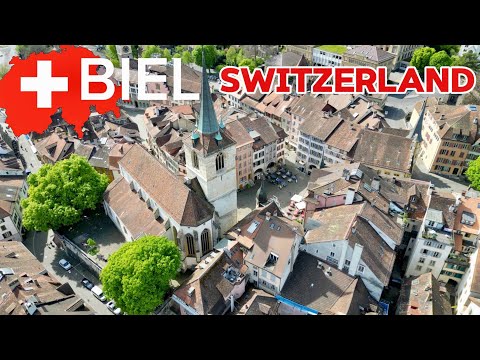 Biel || Old Town || Switzerland 🇨🇭Walking Tour || 4K