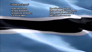 Botswana National Anthem with music, vocal and lyrics Setswana w_English Translation