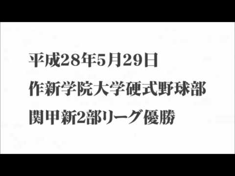 経営学科 作新学院大学硬式野球部一部リーグ昇格瞬間