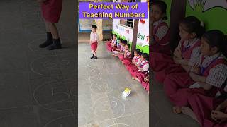 Perfect Way of teaching numbers | Innovative Ideas | Learning through games #numbers #maths #math