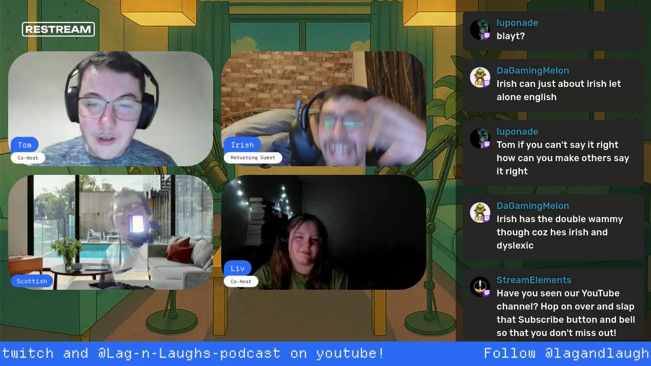 Lag and Laughs podcast: Episode 17: Liv's back, and we have a theme tune!