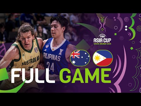 Quarter-Finals | Australia v Philippines  | Full Basketball Game | FIBA Asia Cup 2025
