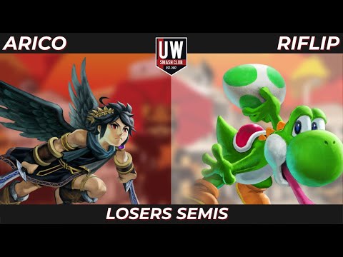 EGL | arico (Dark Pit, Mii Brawler) vs Riflip (Yoshi) - Between 2 Lakes 52 Losers Semis