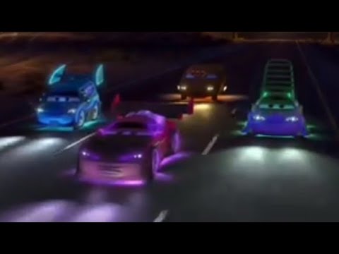 Rollin’ In The Rearview with engine sounds and the Cars scene