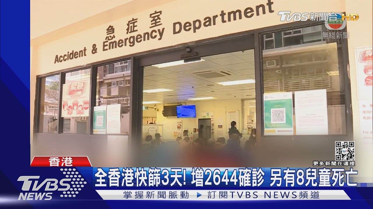 全香港快篩3天!增2644確診 另有8兒童死亡