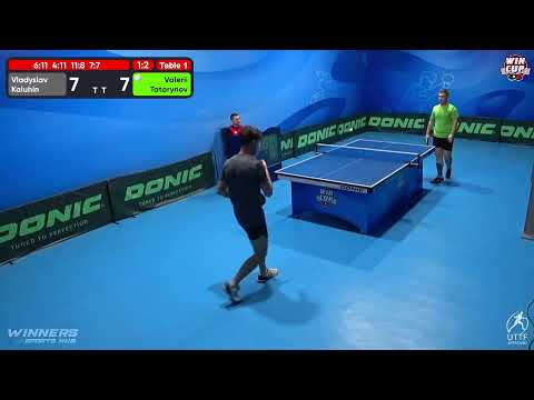 09:00 Vladyslav Kaluhin 1 - 3 Valerii Tatarynov West 1 WIN CUP 02.12.2022 | TABLE TENNIS WINCUP