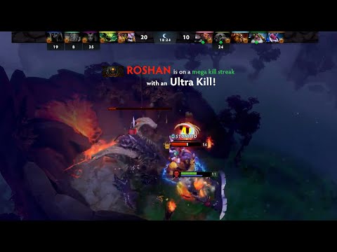 Roshan Ultra Kill - 0.0001% chance - Dota 2 Clip