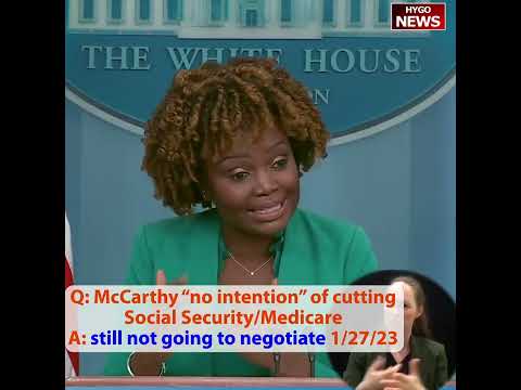A: doesn’t change still not going to negotiate if McCarthy “no intention” of cutting Social Sec