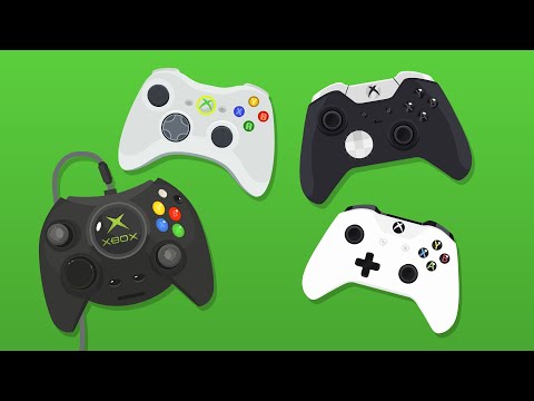 Evolution of Xbox Controllers (Animation)