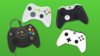 Evolution of Xbox Controllers (Animation)