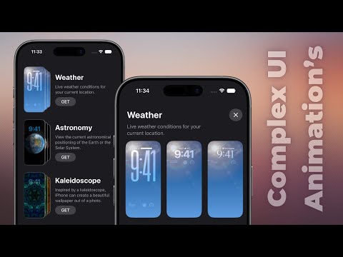 Complex UI: Recreating iOS Lock Screen UI Animations Using SwiftUI | Stacked Scrollview | Xcode thumbnail