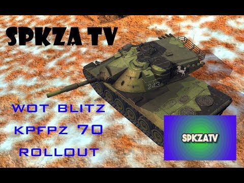 SPKZA WOT BLITZ KPFPZ 70 ROLLOUT REPLAY 4 GAMES WITH 2 AMMORACK EXPLOSION