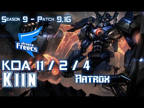 AFs Kiin AATROX vs YASUO Mid - Patch 9.16 KR Ranked