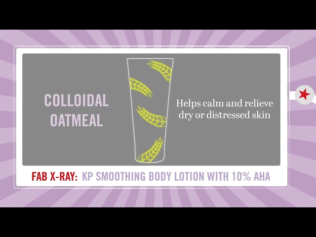 Vídeo relacionado con First Aid Beauty - KP Smoothing + Brightening Body Lotion with 10% AHA, Lactic Acid, Urea + Colloidal Oatmeal, Exfoliate + Moisturize, Banish Keratosis Pilaris Bumps, NEW Peach Scent (190 g)