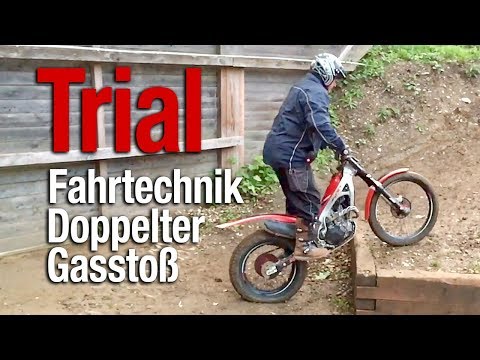 Doppelter Gasstoss · Motorrad Trial Fahrtechnik · Hans Gröb