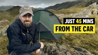 Hidden LAKE DISTRICT summit camp - Easy walk, EPIC sunset