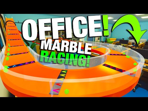 I Built a MARBLE RUN in the BOSS'S OFFICE and This Happened - Marble Racing
