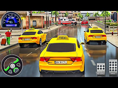 New Taxi City Driver Game 3D - Yellow Cab Car Driving Sim 2026 | Android Gameplay