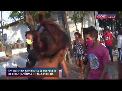 FamiÌlia e populares se despedem de criança viÌtima de bala perdida 23 09 2020
