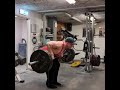 80kg strict barbell row 8 reps 5 sets