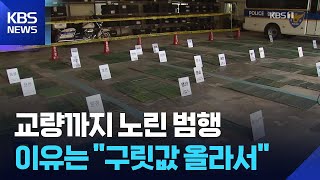 “구릿값 올랐다”…교량 동판 4백여 개 훔친 2인조 구속 / KBS  2026.04.16.