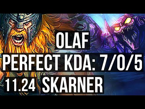OLAF vs SKARNER (JNG) | 7/0/5, Godlike | NA Diamond | 11.24