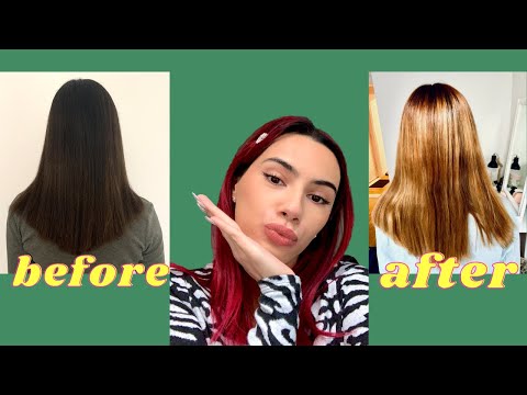 BLEACH WASH DARK HAIR *dyeing my hair red and why you should too*