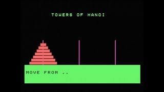 Electric Adventures, The Games - Towers of Hanoi