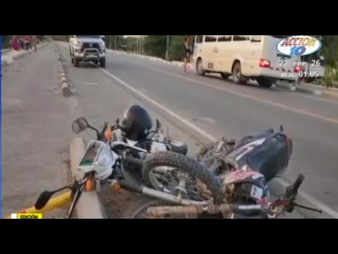 Rivas: Dos motociclistas chocan de frente por Giro indebido y exceso de velocidad