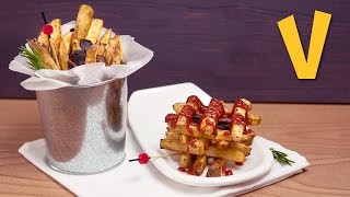 揚げないフライドポテトと手作りケチャップ