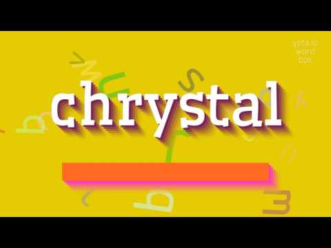 How to say "chrystal"! (High Quality Voices)