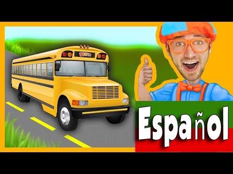 Las Ruedas del Autobús con Blippi Español | Canciones Infantiles
