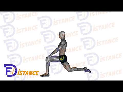 Exercice Étirement des fléchisseurs de la hanche à genoux