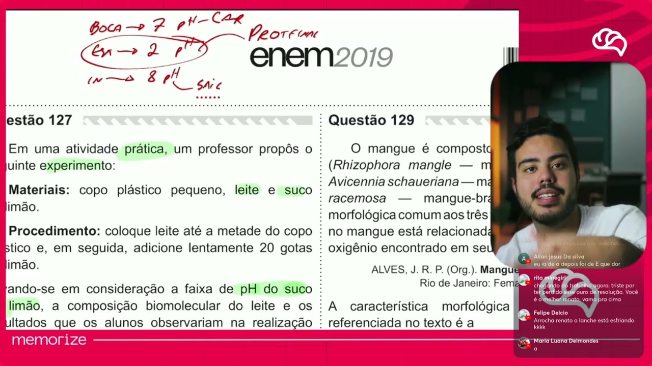 Resolução em Vídeo — Questão 127 ENEM 2019 PPL