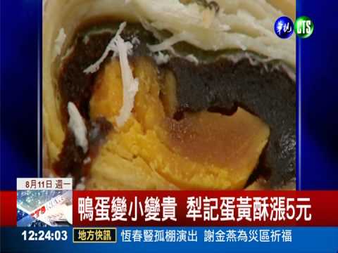 天熱鴨蛋減產 中秋蛋黃酥喊漲