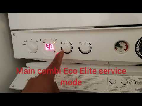 How to put Main combi Eco Elite boiler in service mode