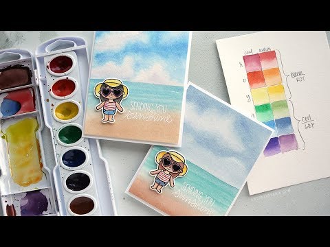 Warm vs. Cool Colors + How to Watercolor a Beach Scene