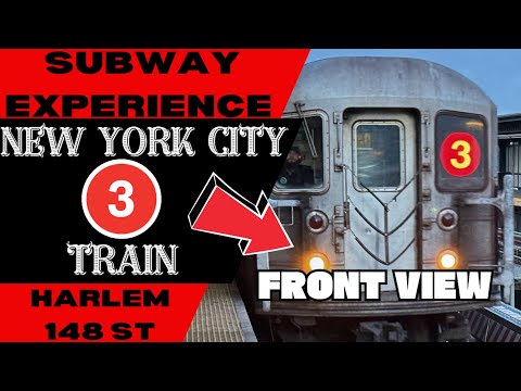 New York City Subway 3 Train (to HARLEM) Front View