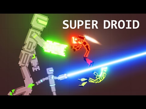 Super Droids vs Hi Tech Soldier in people playground 1.20
