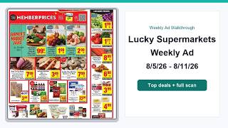 Lucky Supermarkets Weekly Ad (8/5/26 - 8/11/26) Top 10 Deals