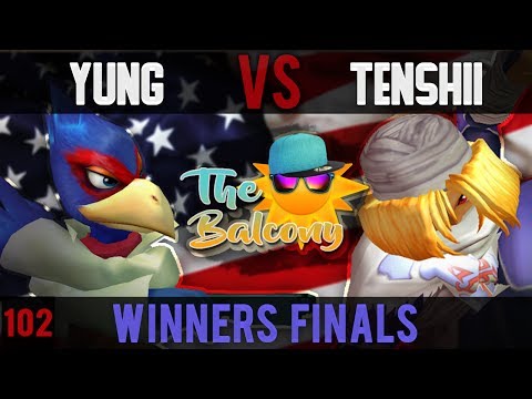 Melee @ the Balcony 102 - Winners Finals ft. PEPIS|Yung (Falco) VS Tenshii (Sheik)
