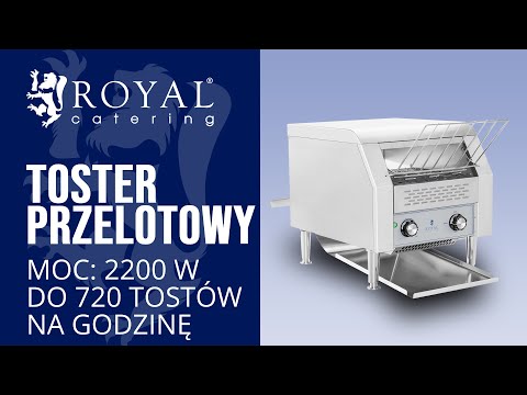 Video - Outlet Toster przelotowy - 2200 W - 7 prędkości - 3 tryby