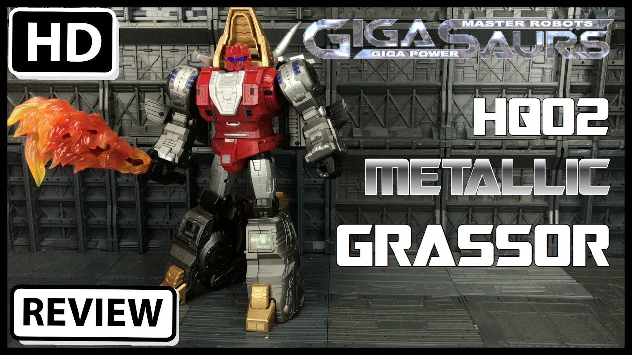 Gigapower Gigasaurs HQ-02 Metallic Grassor Transformers Masterpiece Dinobot Slag