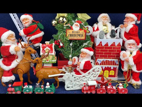 8 Minutes Satisfying with Unboxing Christmas Santa Claus Climbing Toys Set Collection Review ASMR