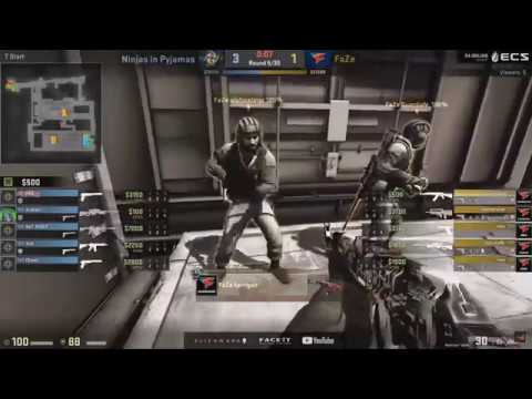 Ninjas in pyjamas vs FaZe Clan - Train - ECS Season 4 Europe
