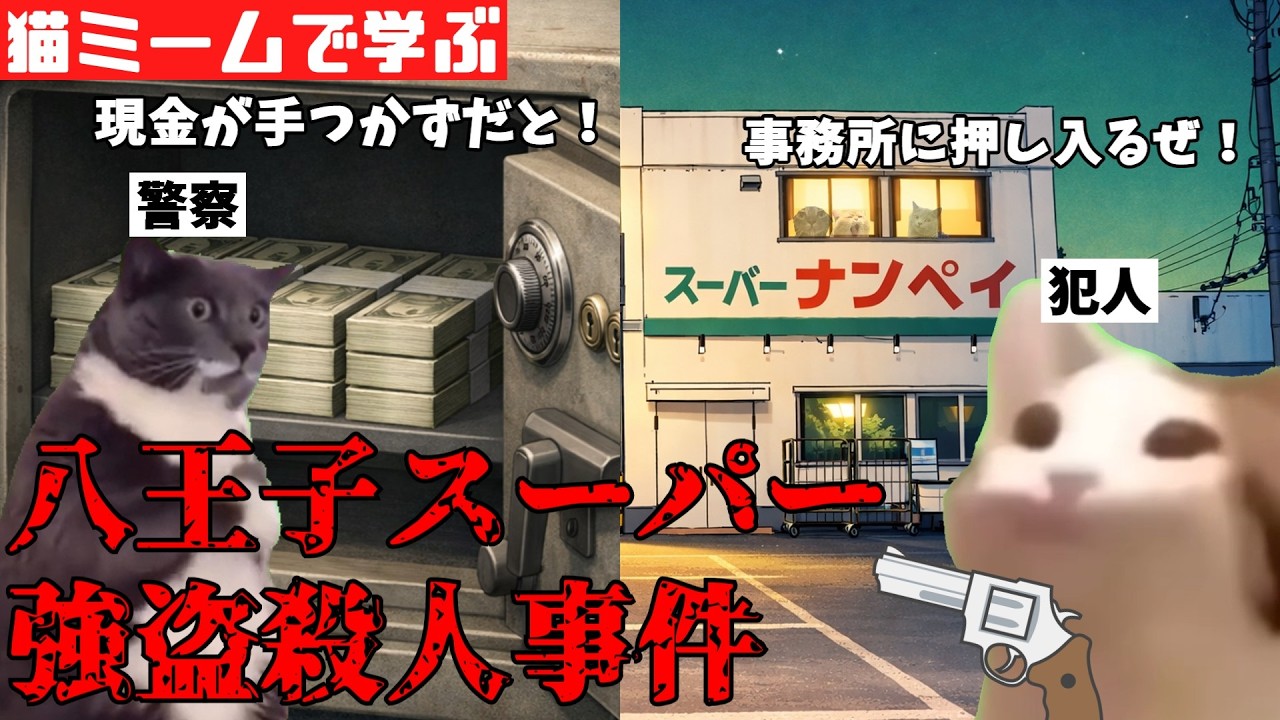 猫ミームで学ぶ八王子スーパー強盗殺人事件 #猫マニ #猫ミーム